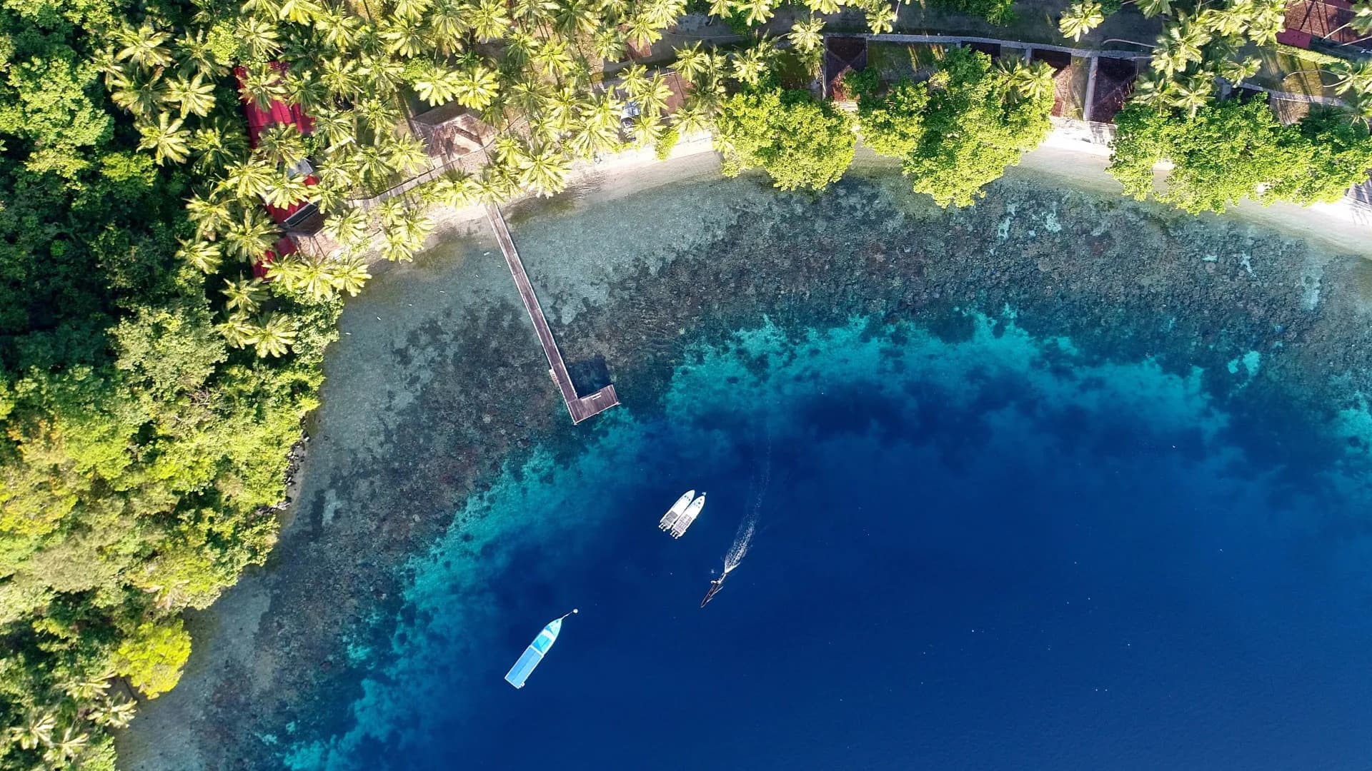 Sali Bay Aerial View